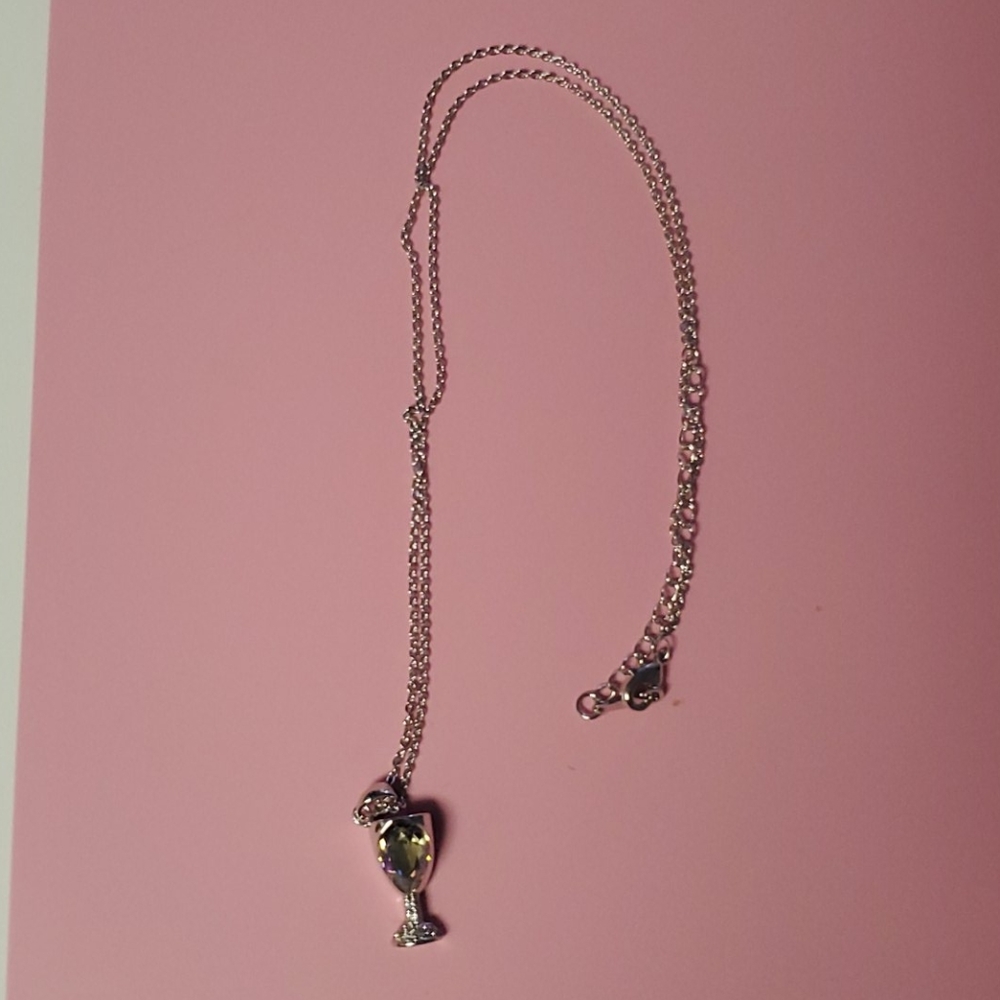 Sterling silver wine necklace
